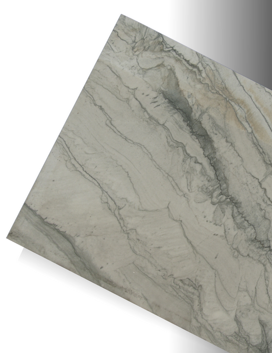 INFINITY WHITE REMNANT - QUARTZITE /LEATHERED / 3CM