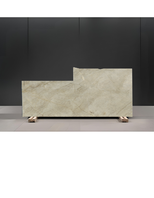 TAJ MAHAL REMNANT - QUARTZITE / POLISHED/3CM