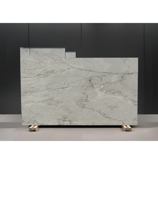 WHITE SANTORINI REMNANT- QUARTZITE /POLISHED/ 3CM