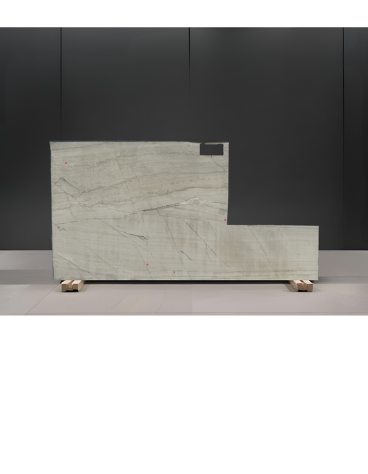 WHITE SANTORINI REMNANT- QUARTZITE /POLISHED/ 2CM