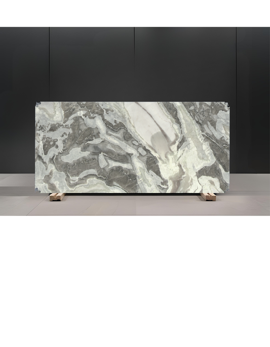 OYSTER WHITE REMNANT- MARBLE /HONED/ 3CM