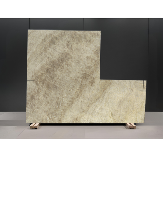 TAJ MAHAL REMNANT - QUARTZITE / POLISHED/3CM