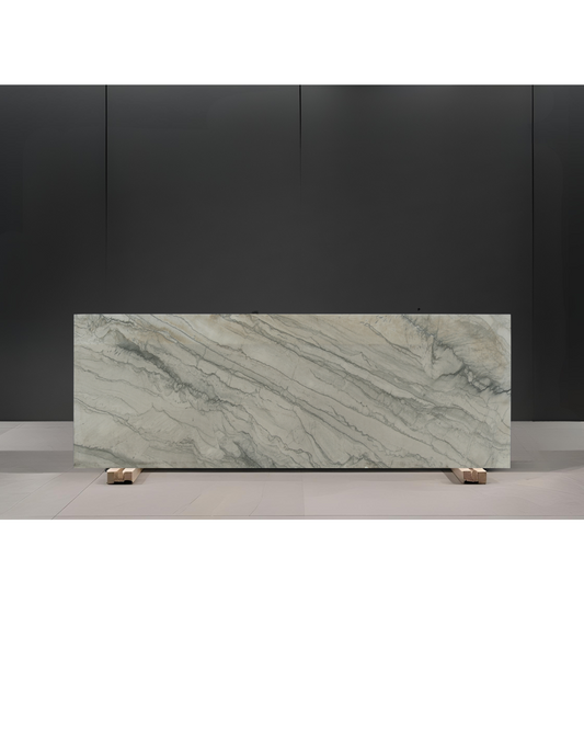 INFINITY WHITE REMNANT - QUARTZITE /LEATHERED / 3CM