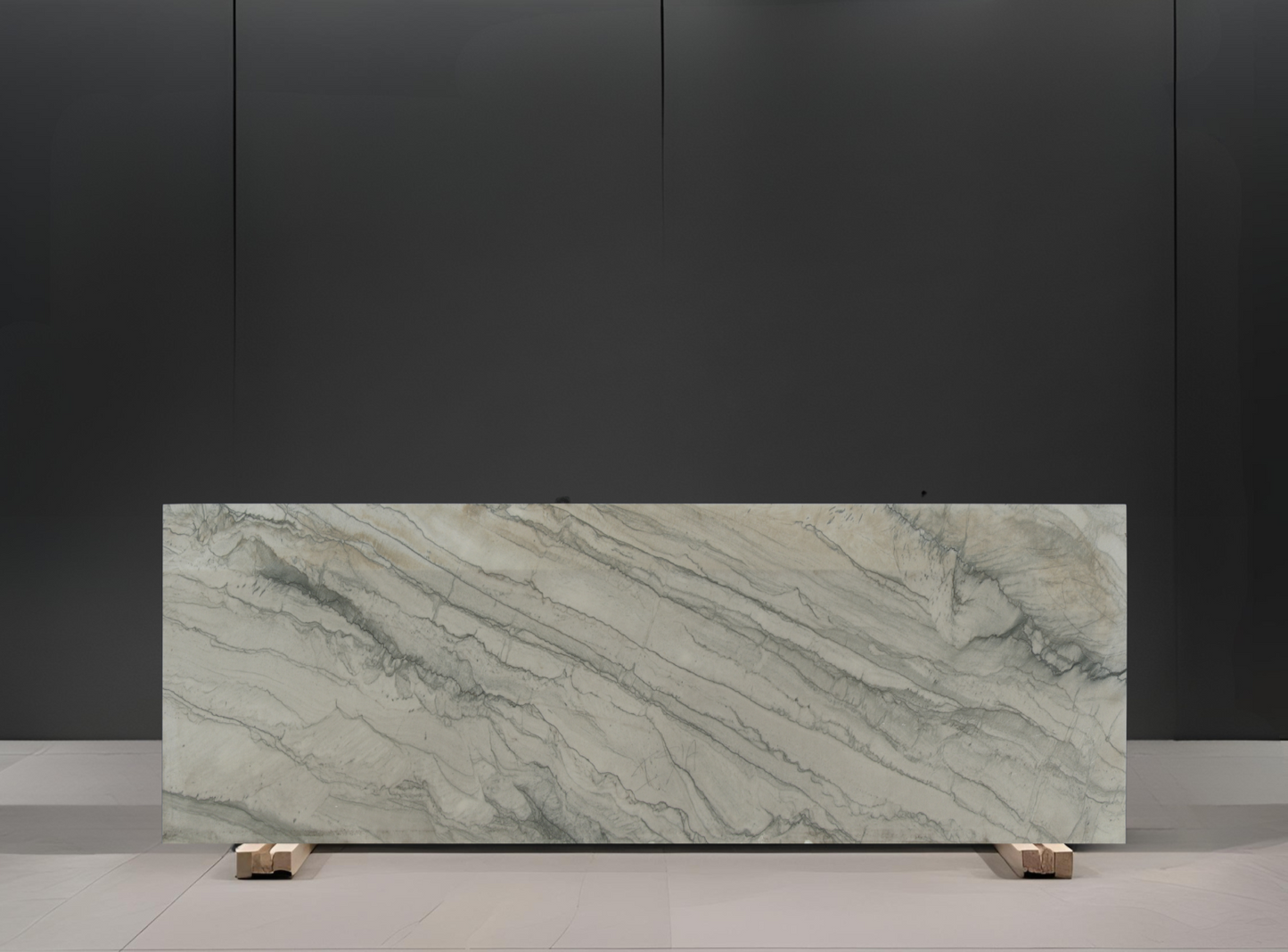 INFINITY WHITE REMNANT - QUARTZITE /LEATHERED / 3CM