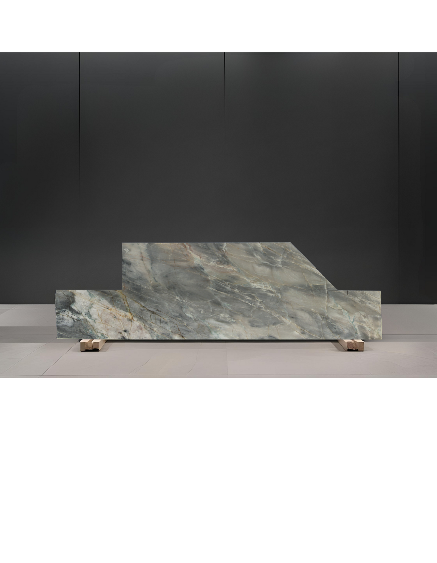 MYSTIC BLUE REMNANT -QUARTZITE /POLISHED / 3CM