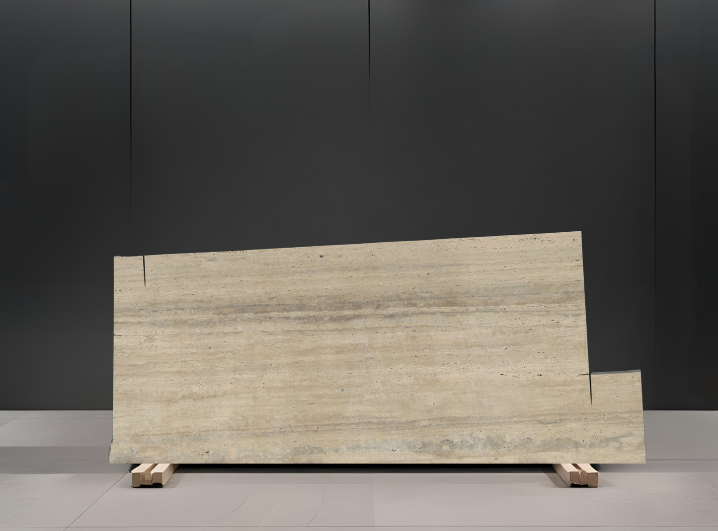 SILVER REMNANT -TRAVERTINE /LEATHERED / 2CM