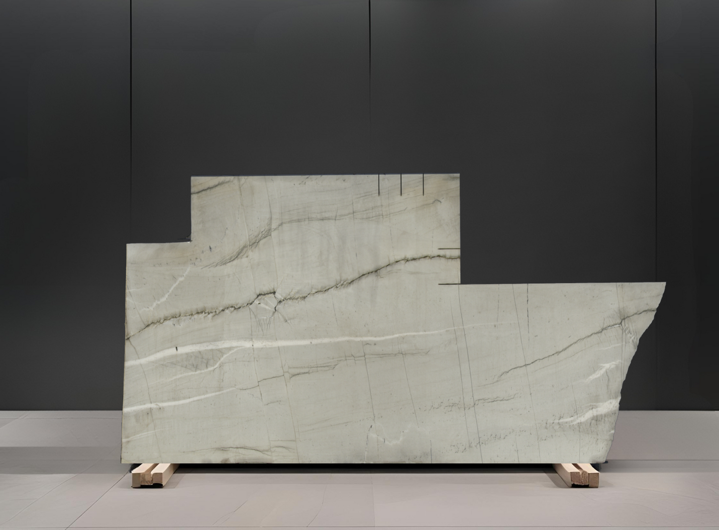 WHITE SANTORINI REMNANT- QUARTZITE /HONED/ 3CM