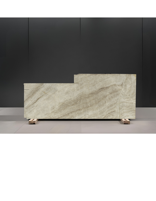 TAJ MAHAL REMNANT - QUARTZITE / POLISHED/3CM