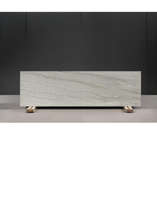 WHITE SANTORINI REMNANT- QUARTZITE /POLISHED/ 3CM