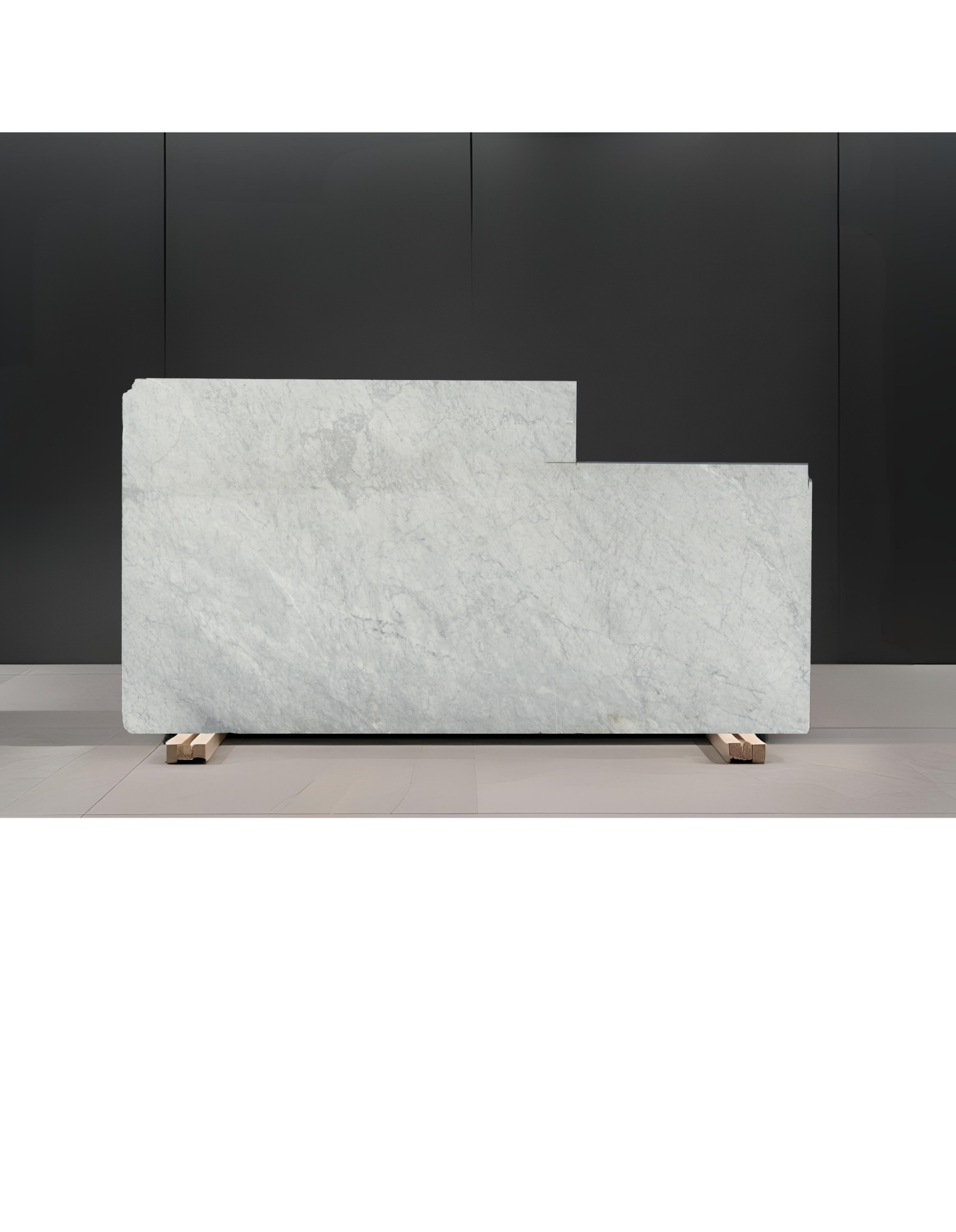 BIANCO CARRARA REMNANT /MARBLE /HONED/ 3CM