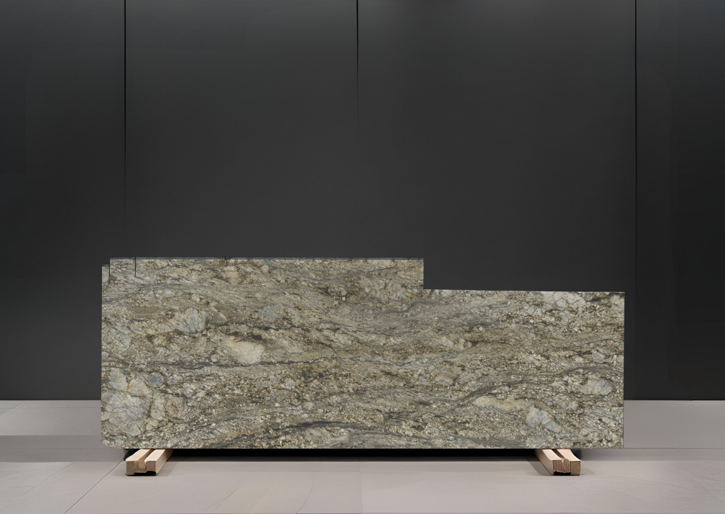 BLUE DUNES BLACK REMNANT -GRANITE/LEATHERED/ 3CM