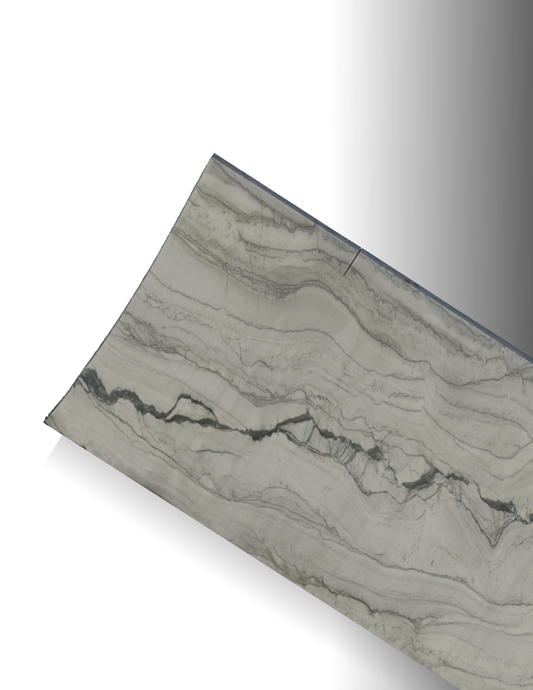 INFINITY WHITE REMNANT- QUARTZITE /LEATHERED/ 3CM