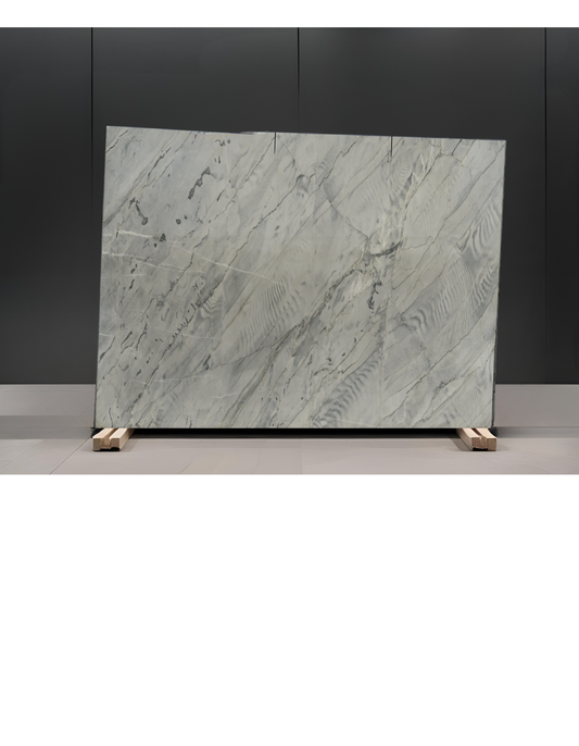 WHITE DUMONT REMNANT- QUARTZITE /HONED/ 3CM