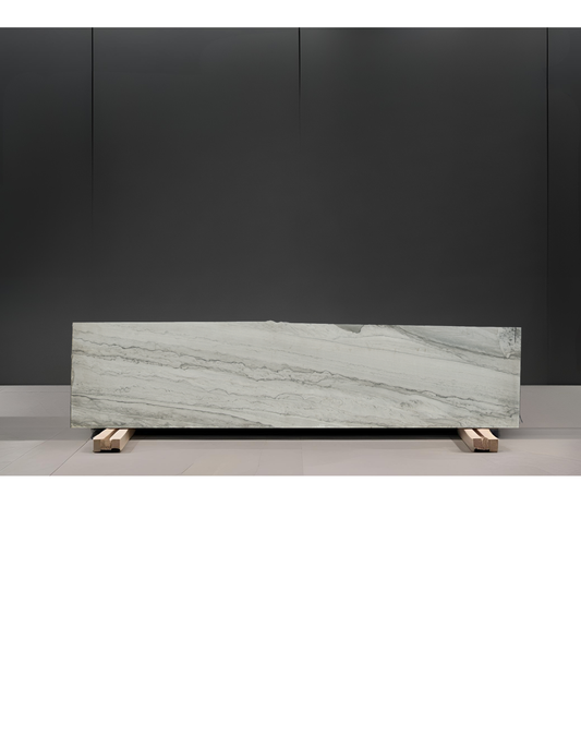 INFINITY WHITE REMNANT- QUARTZITE /LEATHERED/ 3CM
