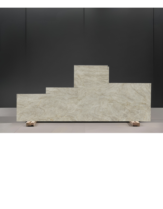 TAJ MAHAL REMNANT - QUARTZITE / LEATHERED/3CM