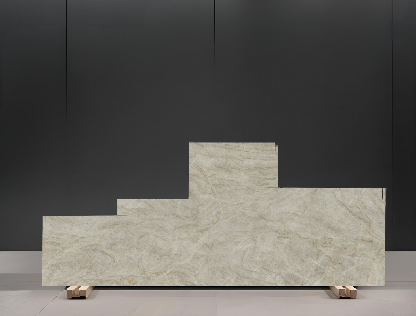 TAJ MAHAL REMNANT - QUARTZITE / LEATHERED/3CM