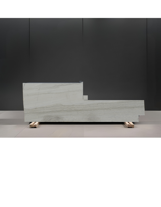 WHITE PEARL REMNANT - QUARTZITE/HONED/3CM