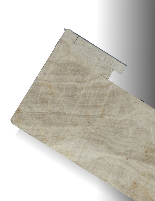 TAJ MAHAL REMNANT - QUARTZITE / LEATHERED/3CM