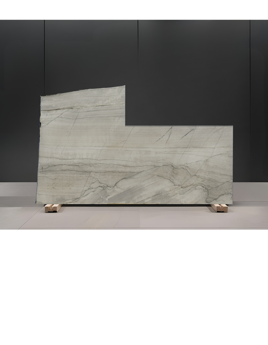 WHITE SANTORINI REMNANT- QUARTZITE /POLISHED/ 3CM