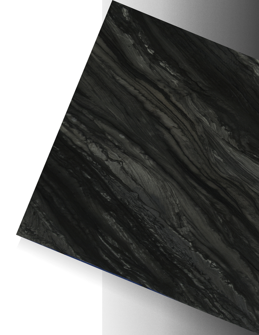 BLACK RAJ / QUARTZITE - LEATHERED 3CM