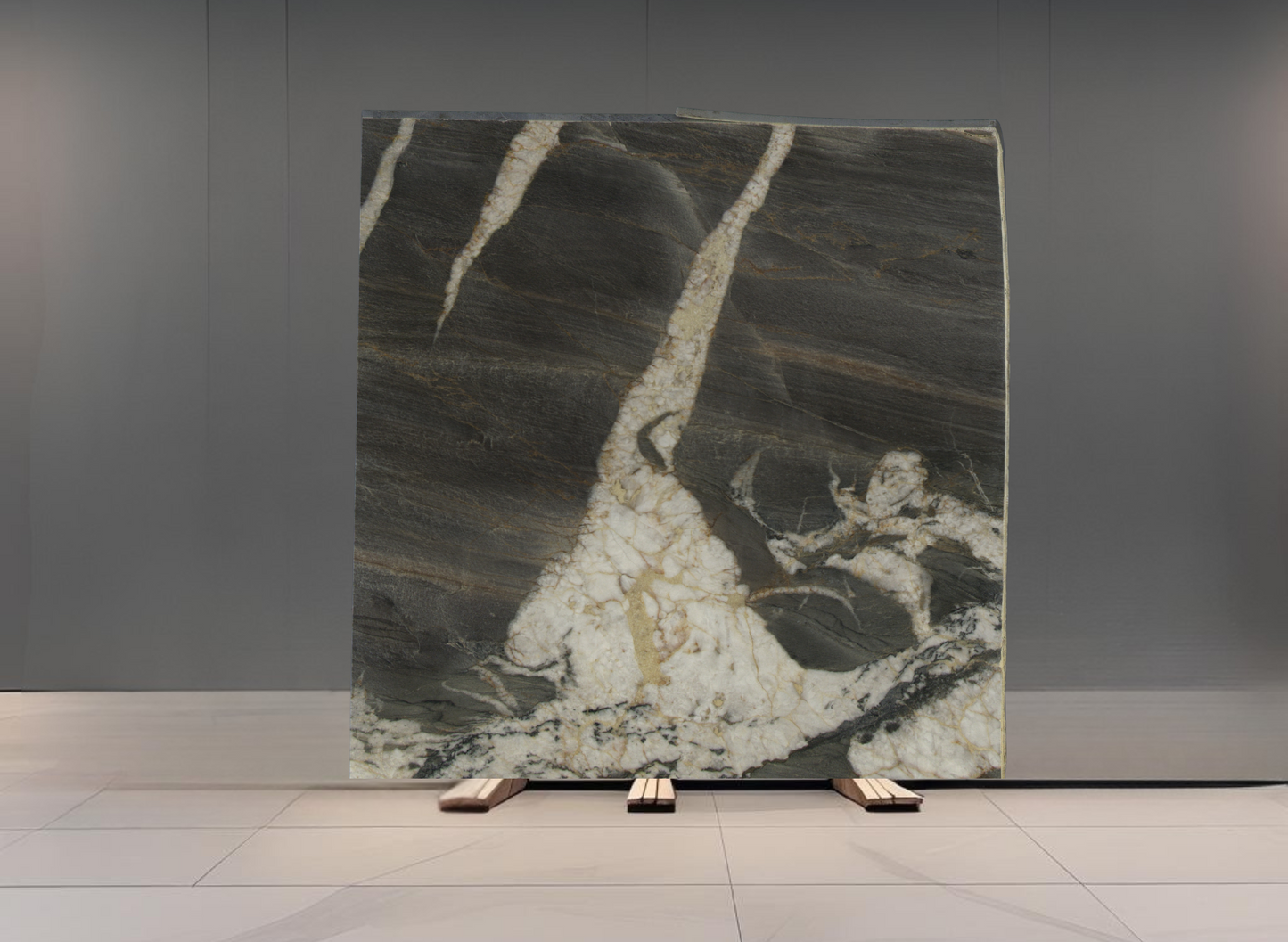 CRISTALLO DEL MARE REMNANT - QUARTZITE /POLISHED/3CM