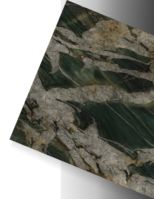 FUCHSITE CRYSTAL/ QUARTZITE - POLISHED 3CM