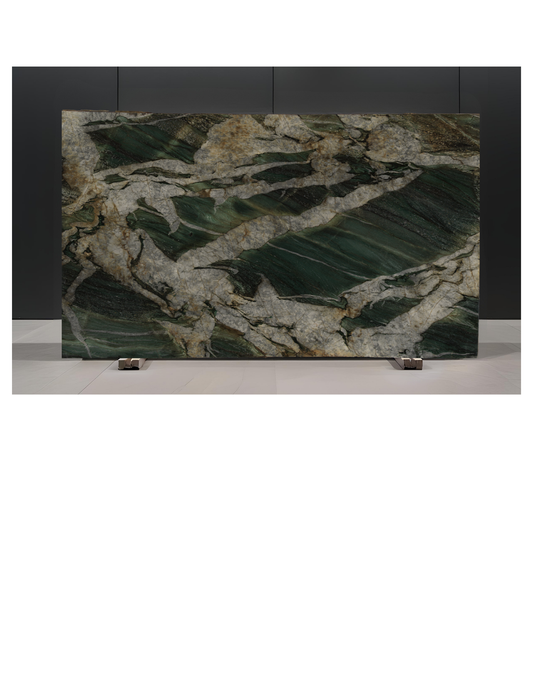 FUCHSITE CRYSTAL/ QUARTZITE - POLISHED 3CM