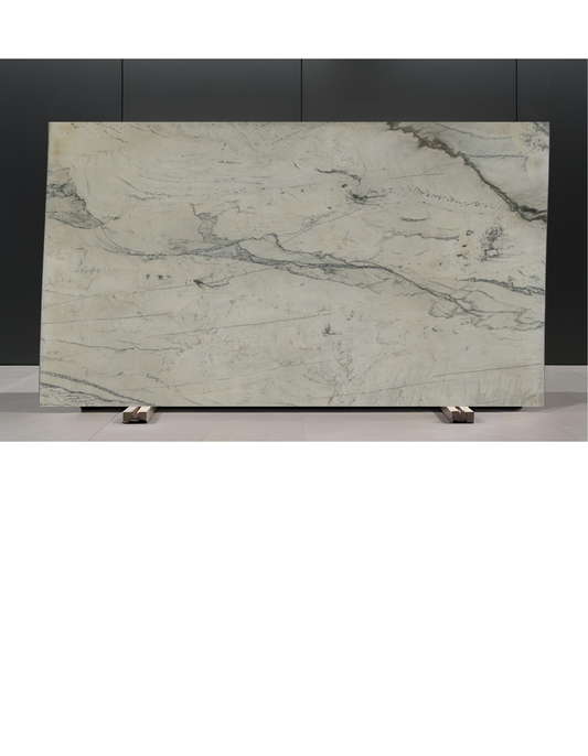 INFINITY WHITE / QUARTZITE - LEATHERED 3CM