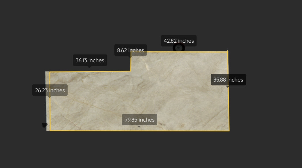 TAJ MAHAL REMNANT - QUARTZITE / POLISHED/3CM