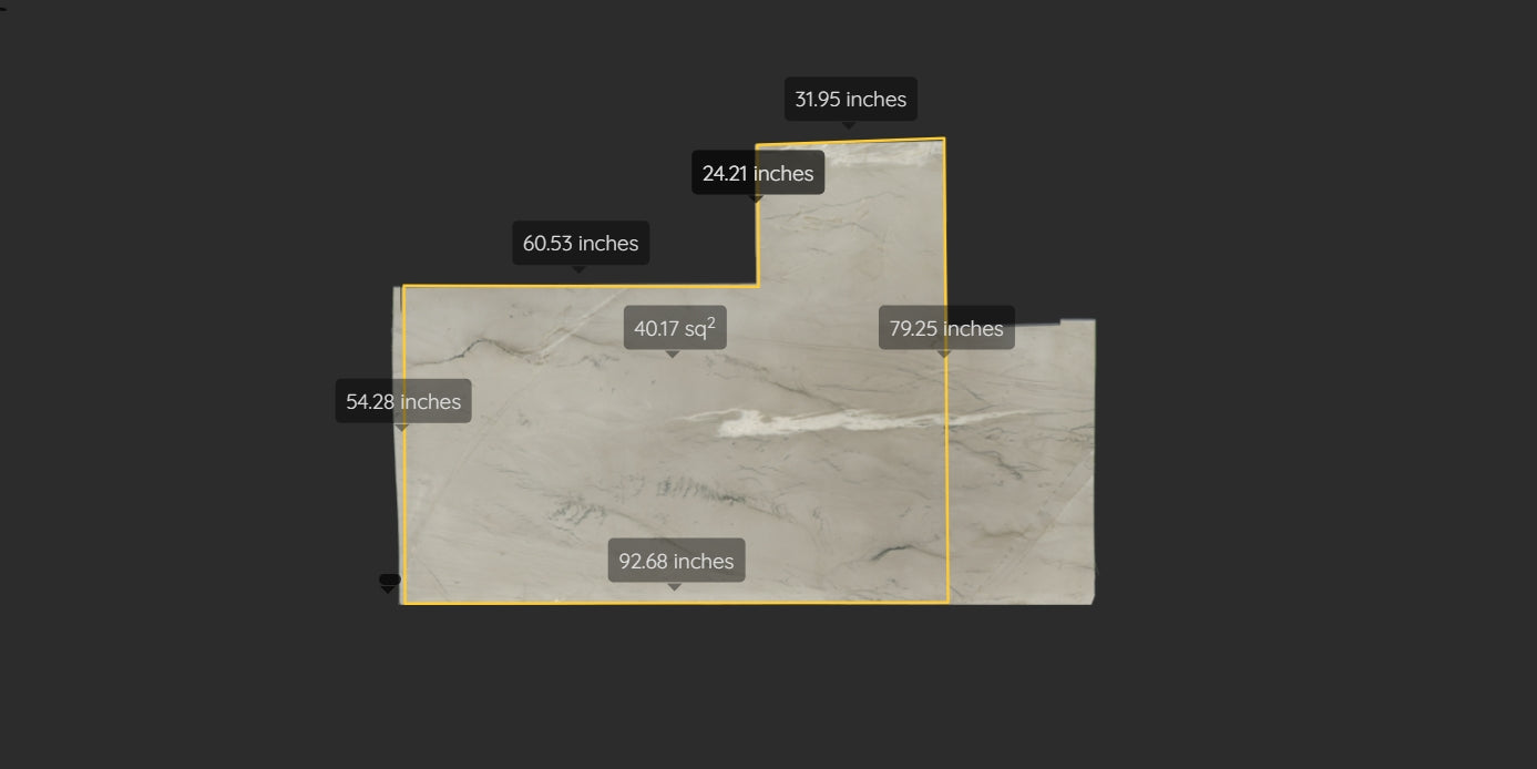 CALACATTA BOHEME REMNANT- QUARTZITE /POLISHED/ 3CM