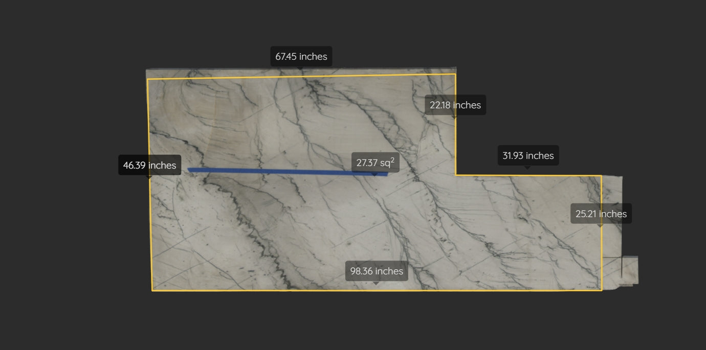 INFINITY WHITE REMNANT- QUARTZITE /POLISHED/ 3CM
