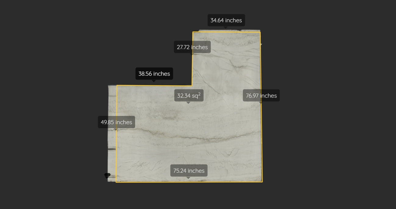 CALACATTA BOHEME REMNANT- QUARTZITE /POLISHED/ 3CM