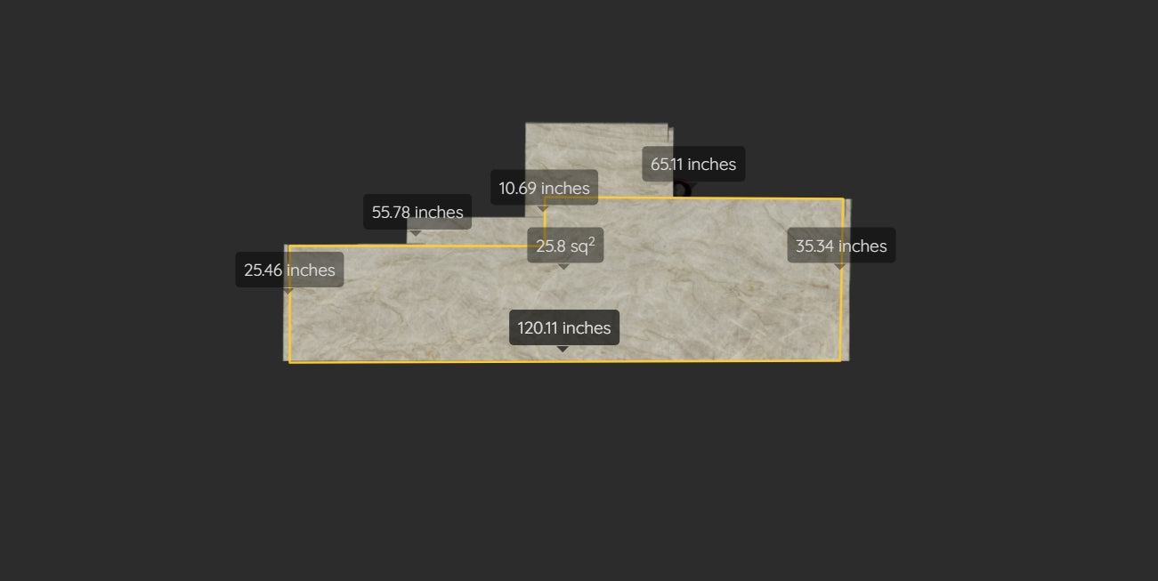 TAJ MAHAL REMNANT - QUARTZITE / LEATHERED/3CM