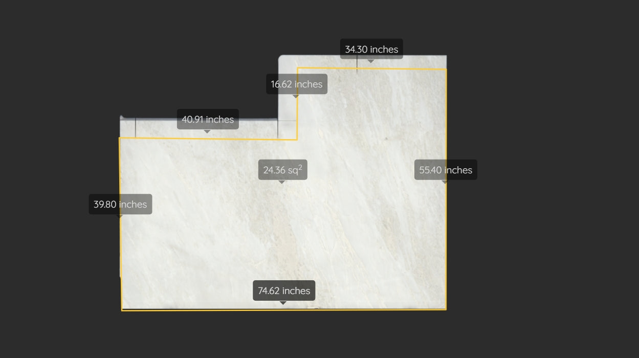 MYSTERY WHITE REMNANT - MARBLE/ POLISHED/3CM