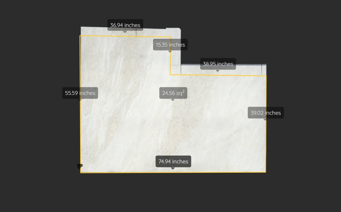 MYSTERY WHITE REMNANT - MARBLE/ POLISHED/3CM