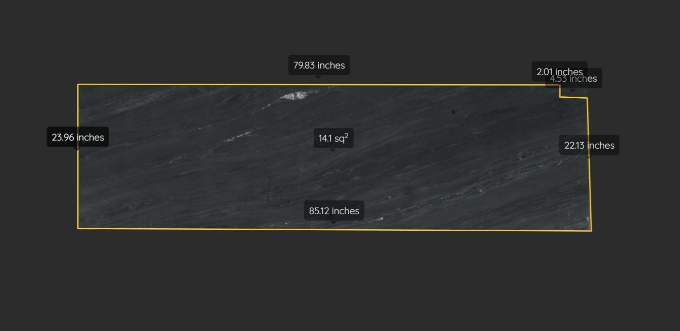 NIAGARA BLACK REMNANT - SOAPSTONE /HONED/3CM