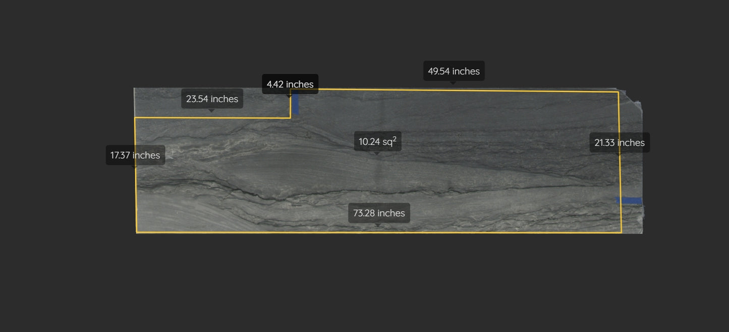 PLATINO DARK REMNANT -QUARTZITE/POLISHED/ 3CM