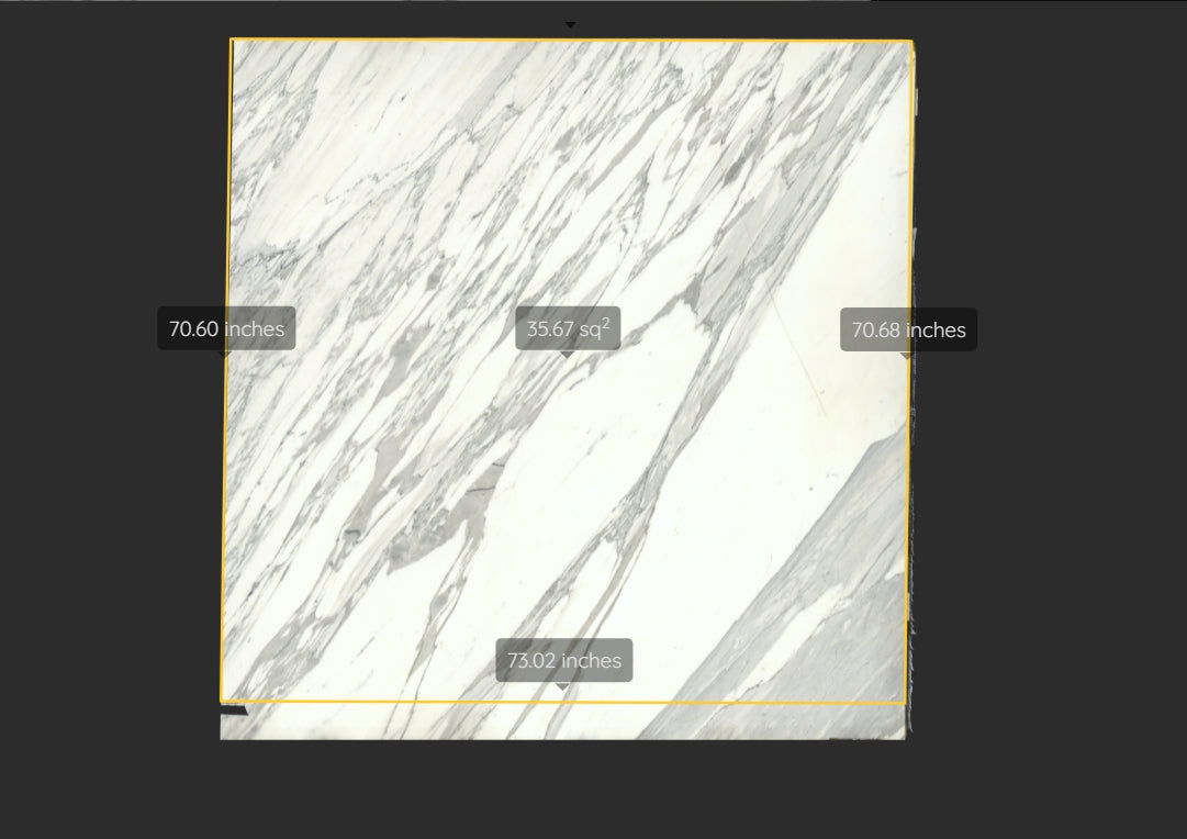 CALACATTA VISION REMNANT - MARBLE/ HONED/2CM