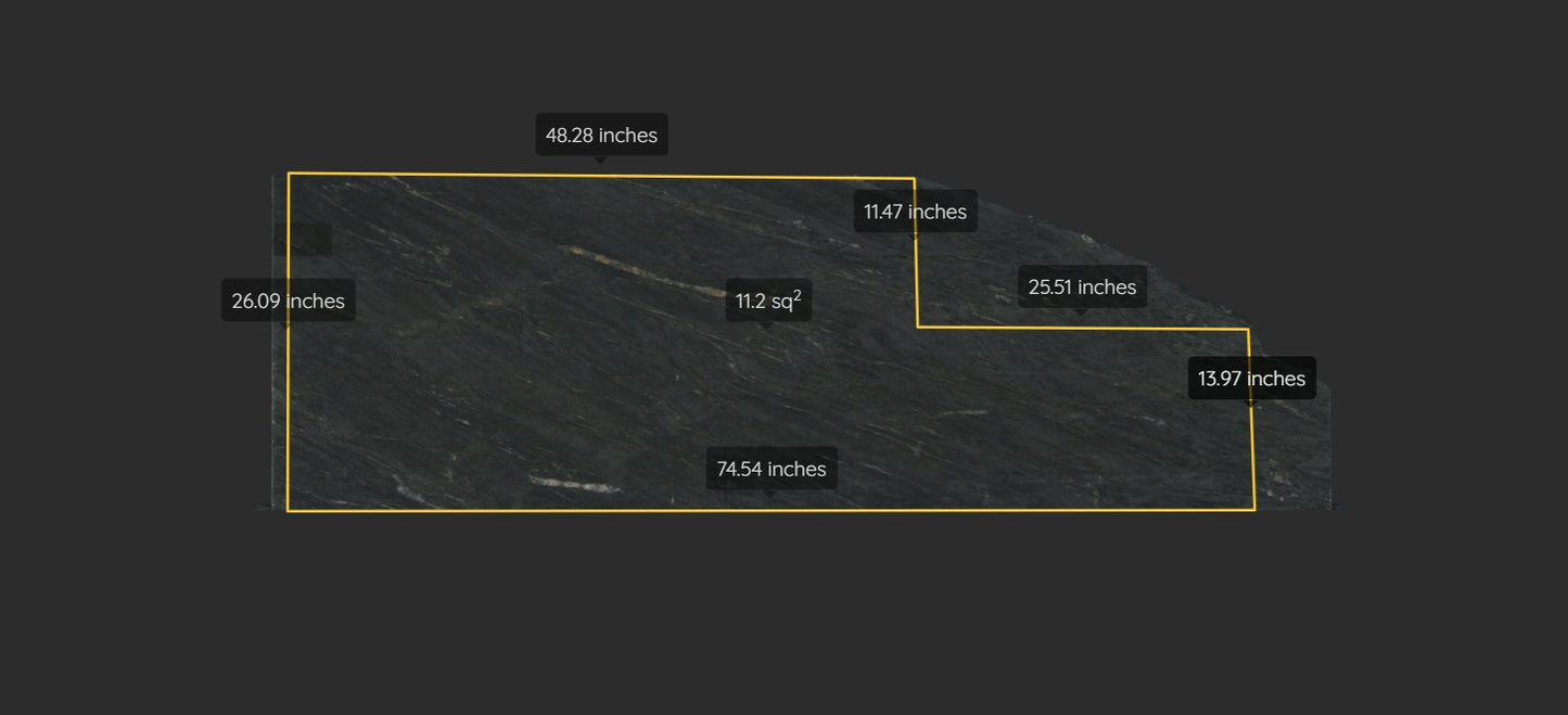 BLACK SOAPSTONE REMNANT -SOAPSTONE/HONED/ 3CM