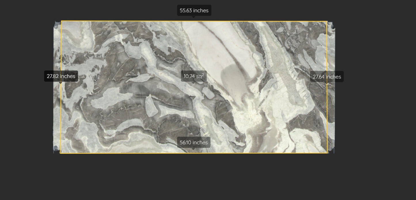 OYSTER WHITE REMNANT- MARBLE /HONED/ 3CM