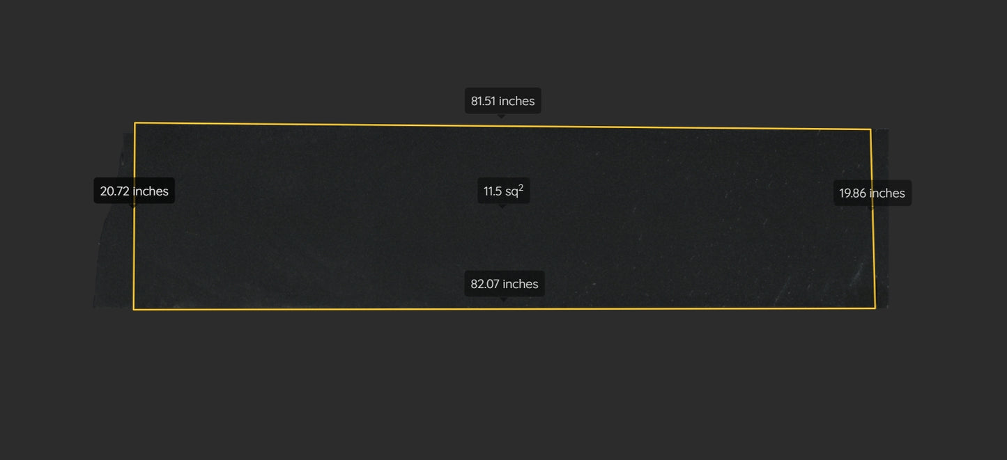 ABSOLUTE BLACK REMNANT- GRANITE/LEATHERED/ 2CM