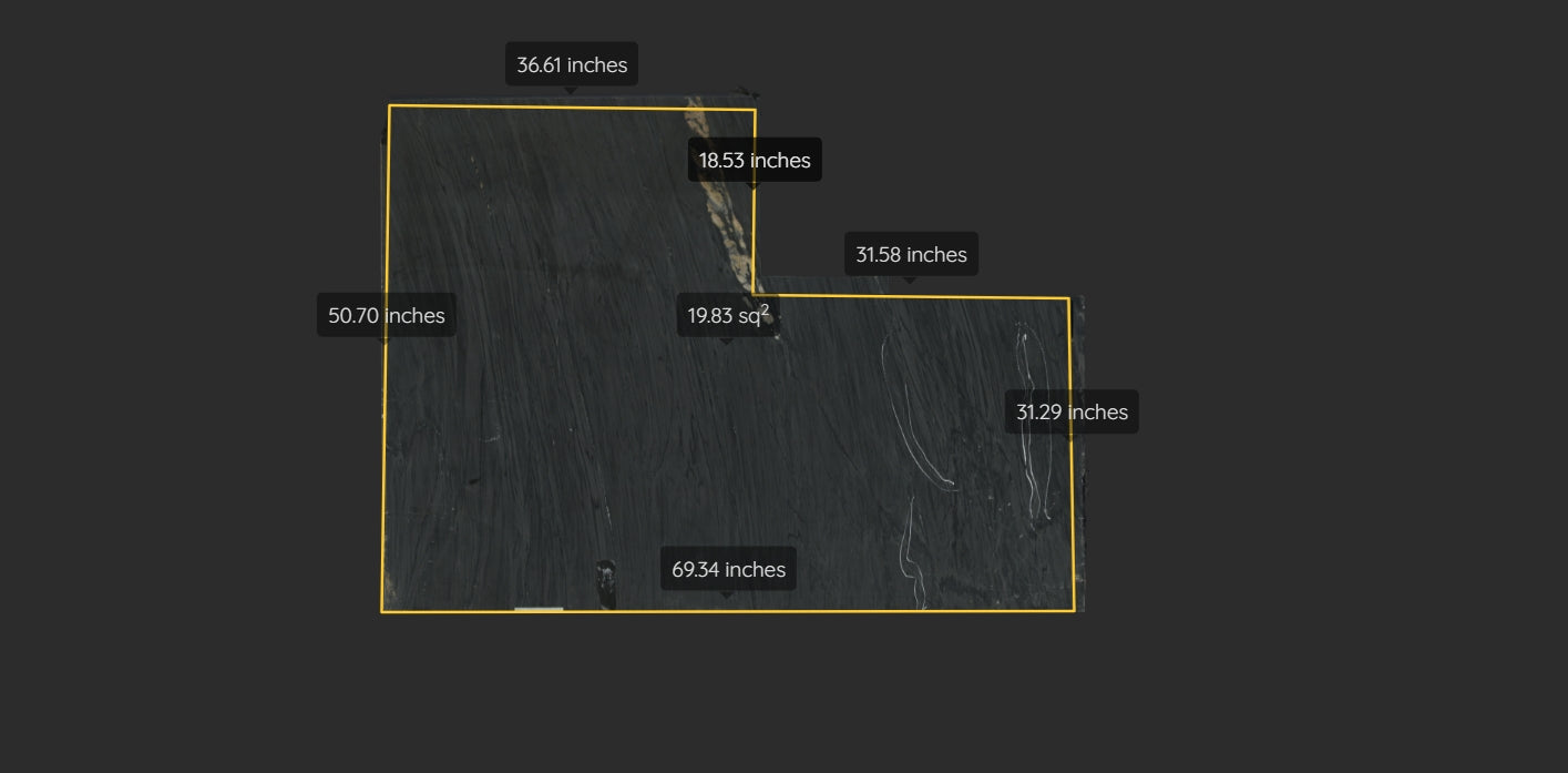 BLACK SOAPSTONE REMNANT -SOAPSTONE/HONED/ 3CM