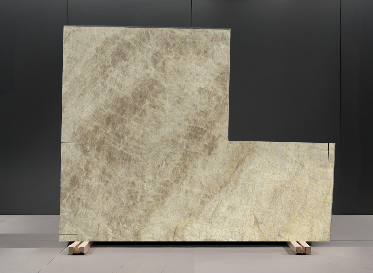 TAJ MAHAL REMNANT - QUARTZITE / POLISHED/3CM